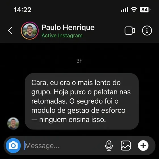 Print Instagram DM - depoimento Paulo Henrique
